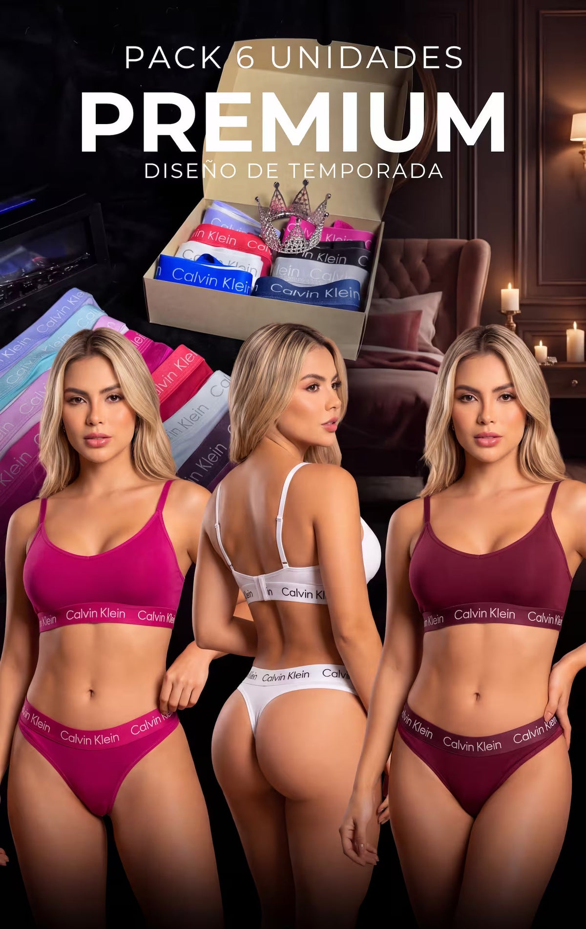 Pack x6 Tangas CK Premium – ¡Llévate las 6 por solo $69.900! 🔥🔥