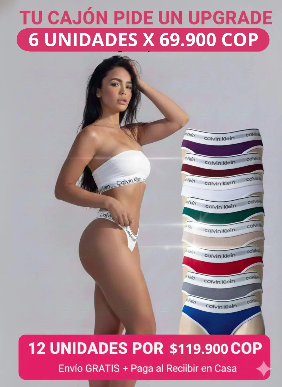 Pack x6 Pantys CK Premium – ¡Llévate las 6 por solo $69.900!