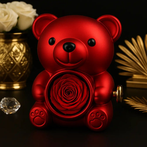 Regala amor eterno - Rosa Eterna + Joya Amor + Osito PREMIUM 🎁💍