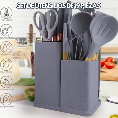 Set de Utensilios Para Cocina 19 Piezas 👩🏻‍🍳