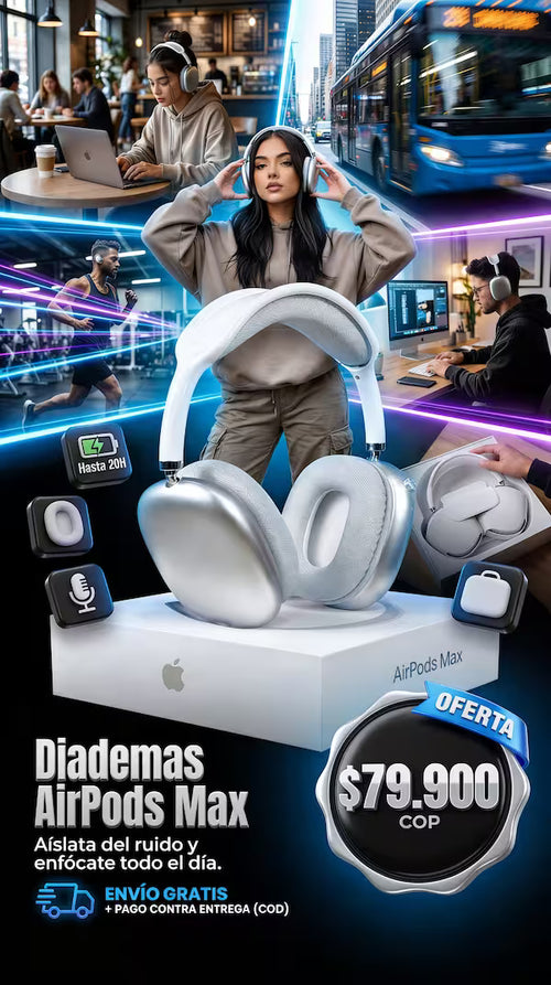 Diademas AirpodMax 🎧 + Estuche Exclusivo de Regalo🎁
