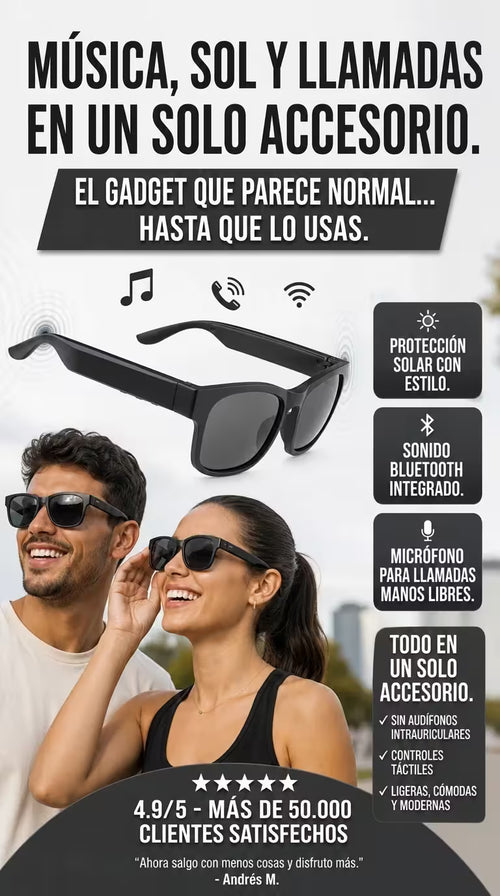 Tus gafas ahora reproducen música y contestan llamadas 📞🎶