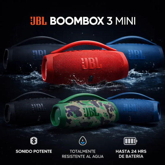 JBL Parlante Boombox 3  –  Hasta 24 horas de música sin parar 🔥🔊